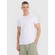 Men's regular plain T-shirt 4F 4FRSS25TTSHM3041-10S
