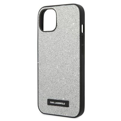 6. Karl Lagerfeld KLHCP14MG2ELS iPhone 14 Plus 6.7 "hardcase silver / silver Glitter Plaque Logo