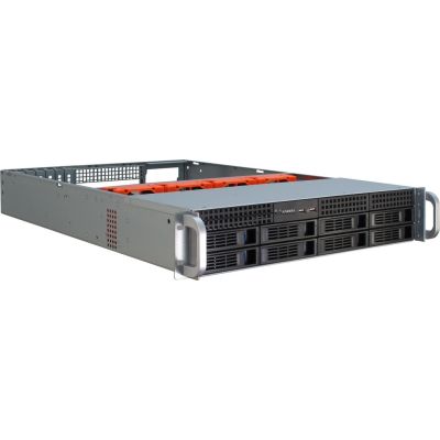 2. Inter-Tech IPC 2U-2408 Rack Black, Stainless Steel