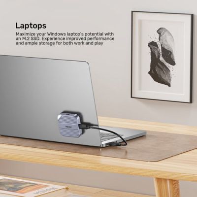 11. Unitek SolidForce Reefer Magnetic USB-C Drive Enclosure for M.2 SSD (NVMe/SATA)