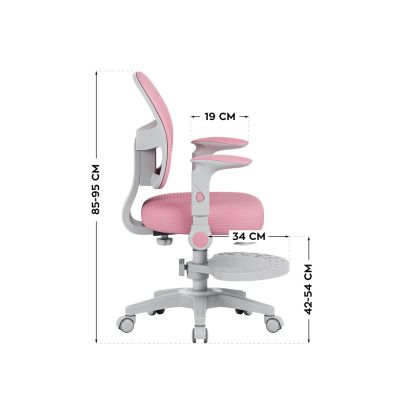11. Junior 5.0 Pink Swivel Chair