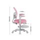 11. Junior 5.0 Pink Swivel Chair