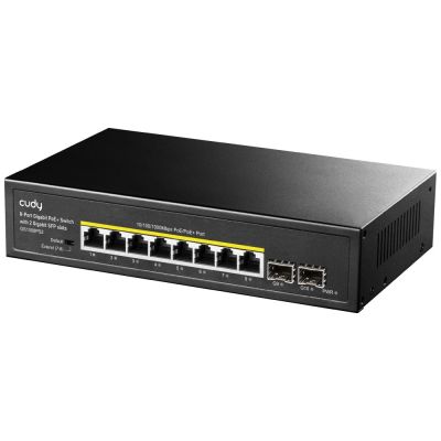 2. Cudy GS1008PS2 Network Link Unmanaged Gigabit Ethernet (10/100/1000) PoE Support Black