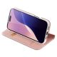 6. Dux Ducis Skin Pro iPhone 16 Pro Max Case with Flip and Card Slot - Pink