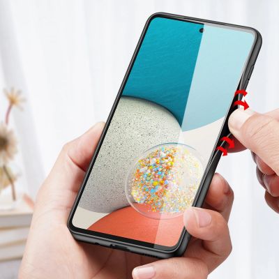 8. Dux Ducis Fino case is made of nylon material for Samsung Galaxy A73 blue