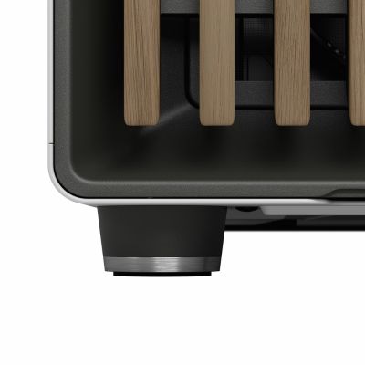 4. Fractal Design North XL Midi Chalk TG Clear Case (White, Transparent Side)