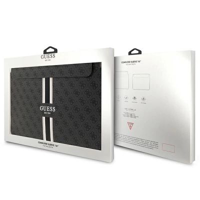 4. Guess 4G Printed Stripes cover for a 16" laptop - black