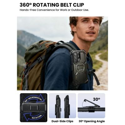 10. Supcase iBlason ArmorBox Clip Mag MagSafe Case for Samsung Galaxy S26 Ultra - Black