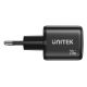 26. UNITEK 2X GAN WALL CHARGER USB-C & USB-A 20W BLACK