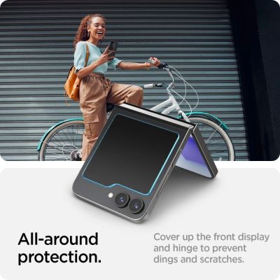 11. Spigen Glas.tR EZ Fit Tempered Glass for Samsung Galaxy Z Flip 6 - 2 pcs.