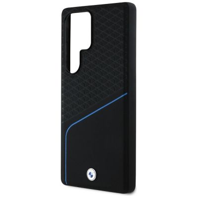 6. BMW Leather Textured and Smooth MagSafe case for Samsung Galaxy S25 Ultra - black