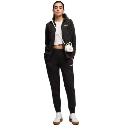 Puma Hodded Sweat Suit Women's Tracksuit Black 691902 01