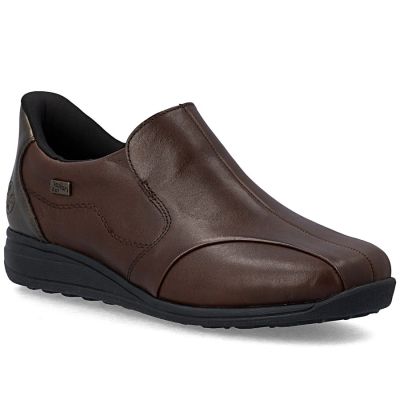 7. Rieker 47259-27 comfortable brown women's leather shoes