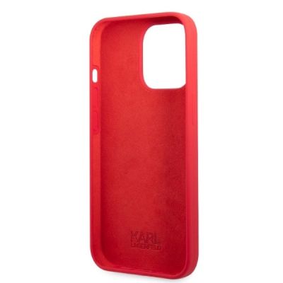 7. Karl Lagerfeld KLHCP13LSLMP1R iPhone 13 Pro / 13 6.1" hardcase red/red Silicone Plaque