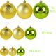 31. DECORATIVE PLASTIC BAUBLE SAFE 46 PCS GOLD MICA