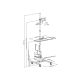8. Features - Flat Panel Cart / Computer Case - Plastic, Stainless Steel - Screen Size: 43.2-81.3 cm (17"-32") - Freestanding