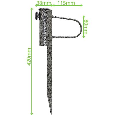 22. METAL BEACH UMBRELLA MOUNTING BASE