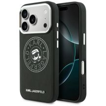 Karl Lagerfeld Point & Karl Sketch MagSafe Case for iPhone 17 Pro Max - Black