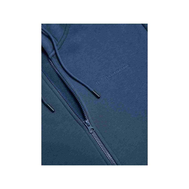 3. Peak Performance M Original Small Logo Zip sweatshirt blue