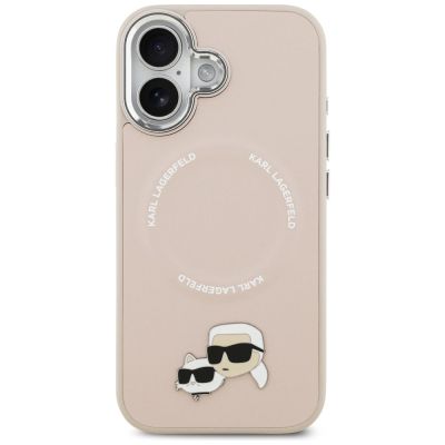 3. Karl Lagerfeld Karl & Choupette Pins MagSafe Case for iPhone 17 Pink