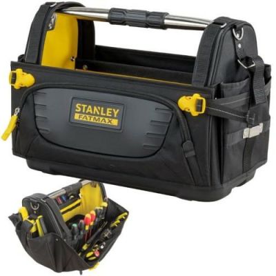 7. Stanley FMST1-80146 Tool Box Small Parts Box Fabric Black, Yellow