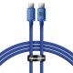 Baseus CAJY000603 USB-C - USB-C PD cable 100W 5A 480Mb/s 1.2m - blue