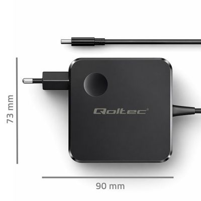6. QOLTEC GAN 65W AC CHARGER | USB-C PD PPS | 5-21V | 3-3.25A