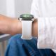 6. Tech-Protect Silicone Strap for Apple Watch 40 / 41 / 42 mm - White