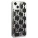4. Karl Lagerfeld KLHCP14SLMNMK iPhone 14 6.1 "hardcase black / black Liquid Glitter Monogram