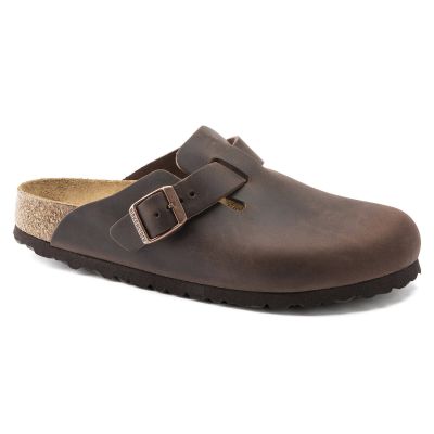 Birkenstock Boston Habana Oiled Leather Regular Wide Women's/Men's Clogs (0860131)