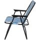 3. CAMPING CHAIR WITH ARMRESTS 52x44x75CM FOLDING BLUE LINES