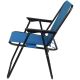 17. CAMPING CHAIR WITH ARMRESTS 52x44x75CM FOLDING BLUE