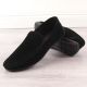 4. Men's Suede Slip-On Loafers with Openwork Black News 4873