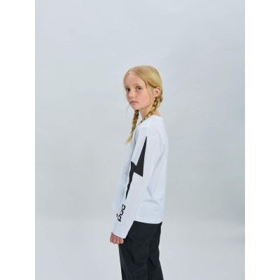 4. POC L/S Tee Jr white