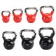 48. Kettlebell cast iron knurled handle HMS KTC10 RED