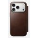 8. Nomad Modern Leather Folio Cell Phone Case 16 cm (6.3") Brown
