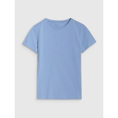 6. Slim T-shirt with print for women 4F 4FWMM00TTSHF2674-32S