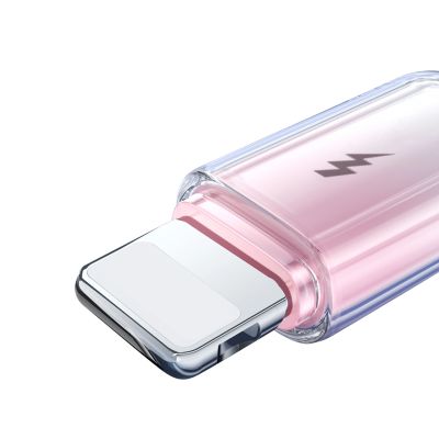 6. Joyroom S-A42 Crystal-Clear Series 3A USB-A - Lightning cable 1.2m - white