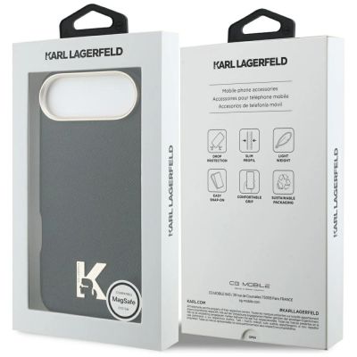 8. Karl Lagerfeld Karl Head Logo MagSafe Case for iPhone Air - Black