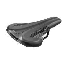 Junior BJ saddle black and gray 20-24'' blister