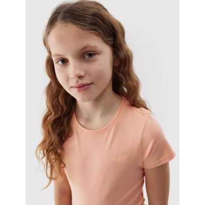 3. 100% cotton plain girls' T-shirt 4F Junior