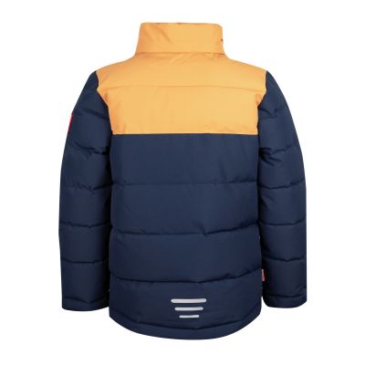 4. Trollkids Girls Gryllefjord Jacket insulated winter jacket with hood, navy blue (461-165)
