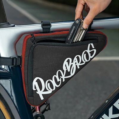 2. Rockbros G002 Flash Journey Triangle Frame Bike Bag 1.4L - Red