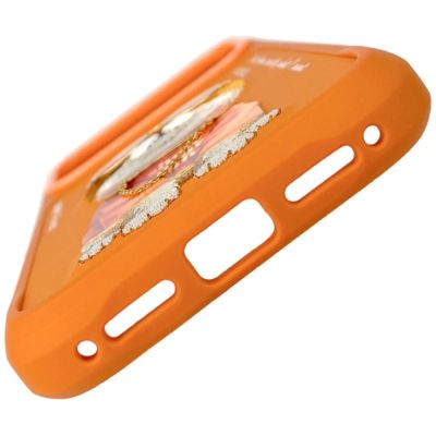 3. Nimmy Glasses Cool Cat Case for iPhone 17 Pro Max - Orange