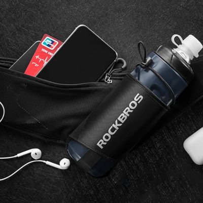 3. Rockbros D45 Bike Bottle Hip Bag - Black