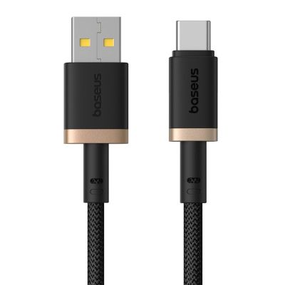 2. Baseus Dura USB-Type C Cable 60W 2m (Black-Gold)