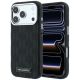 Karl Lagerfeld Grained Mono Resin Logo MagSafe Case for iPhone 17 Pro Max / 18 Pro Max - Black