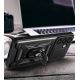 4. Hybrid Armor Camshield Armored Case with Stand and Camera Cover for Xiaomi 15 Ultra 5G - Black