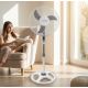 5. Esperanza Typhoon EHF002WE pedestal fan (white, gray)