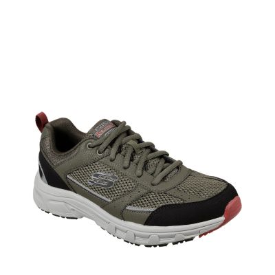 7. Skechers Oak Canyon-Verketta Men's Shoes Olive 51898 OLBK